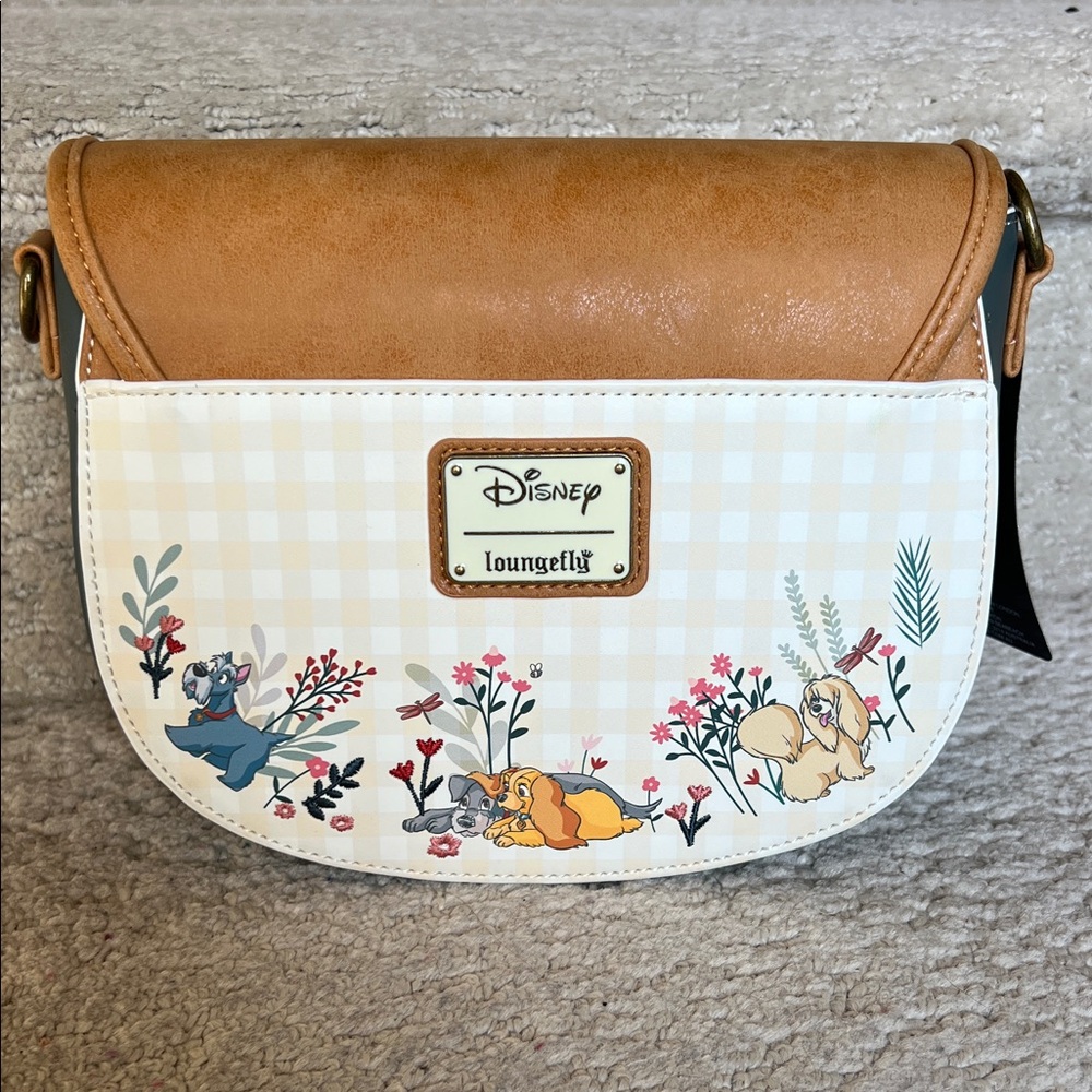 Loungefly Disney Tan and Cream Crossbody Bag